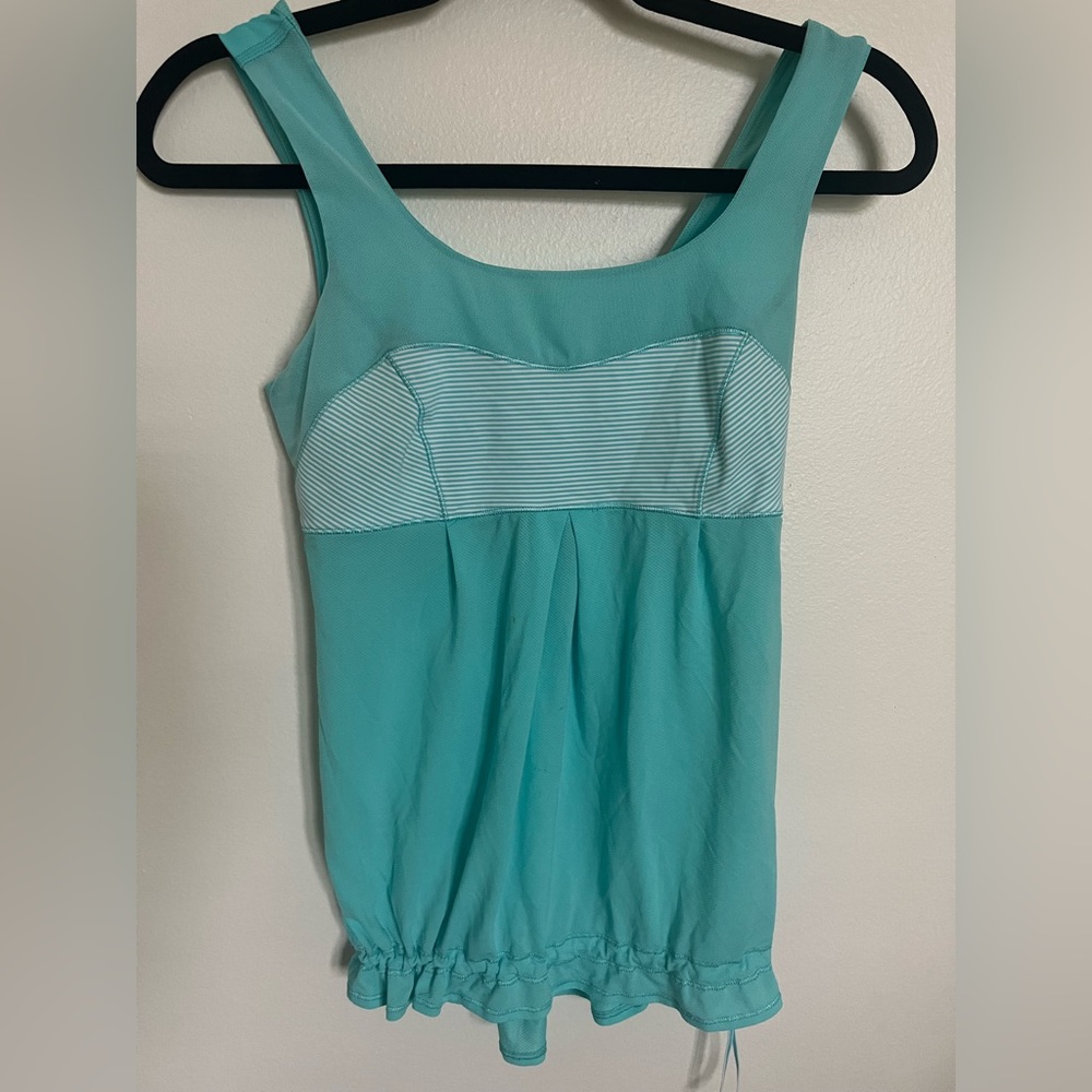 LULULEMON | Run back on track tank top size 4